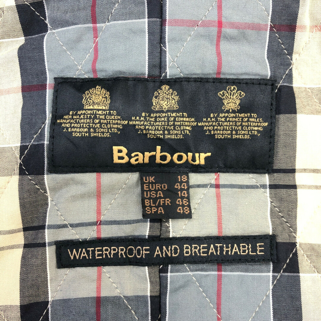 Barbour(バーブァー)のBarbour バブアー BEADNELL ビードネル ジャケット ブラック (レディース 14) 中古 古着 Q6576 レディースのジャケット/アウター(その他)の商品写真