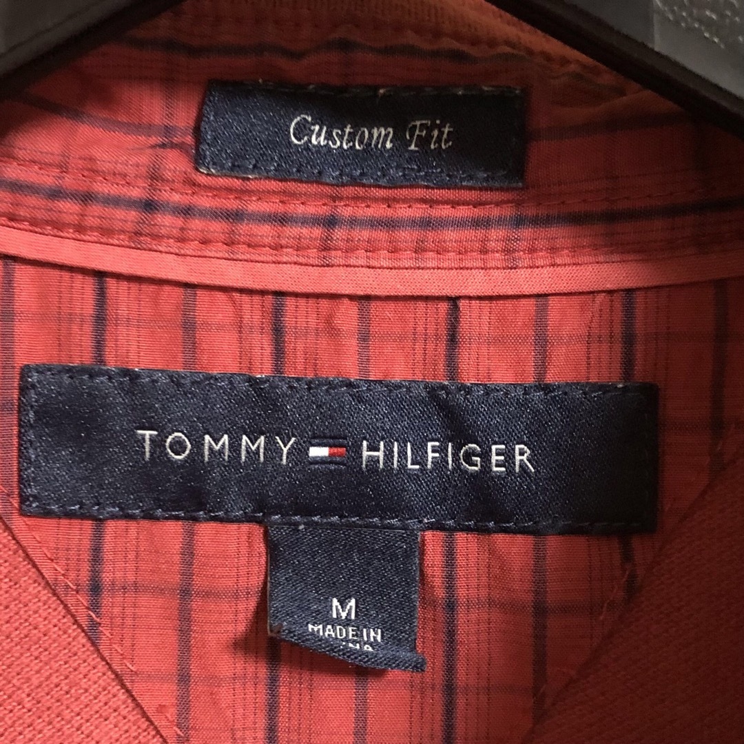 TOMMY HILFIGER(トミーヒルフィガー)のトミーヒルフィガー　TOMMY HILFIGER　ポロシャツ　レッド　赤 メンズのトップス(ポロシャツ)の商品写真