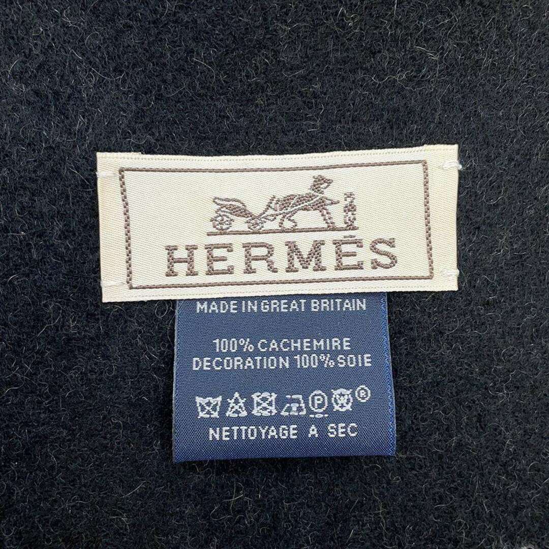 Hermes(エルメス)のエルメス マフラー ラッキー カシミヤ Lucky 馬蹄 HERMES メンズ 2022秋冬 レディースのファッション小物(マフラー/ショール)の商品写真