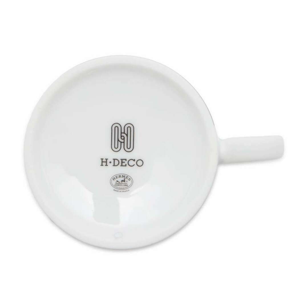 Hermes(エルメス)のエルメス マグカップ Hデコ アッシュデコ 300ml HERMES 食器 ギフト 白 黒 レディースのファッション小物(その他)の商品写真