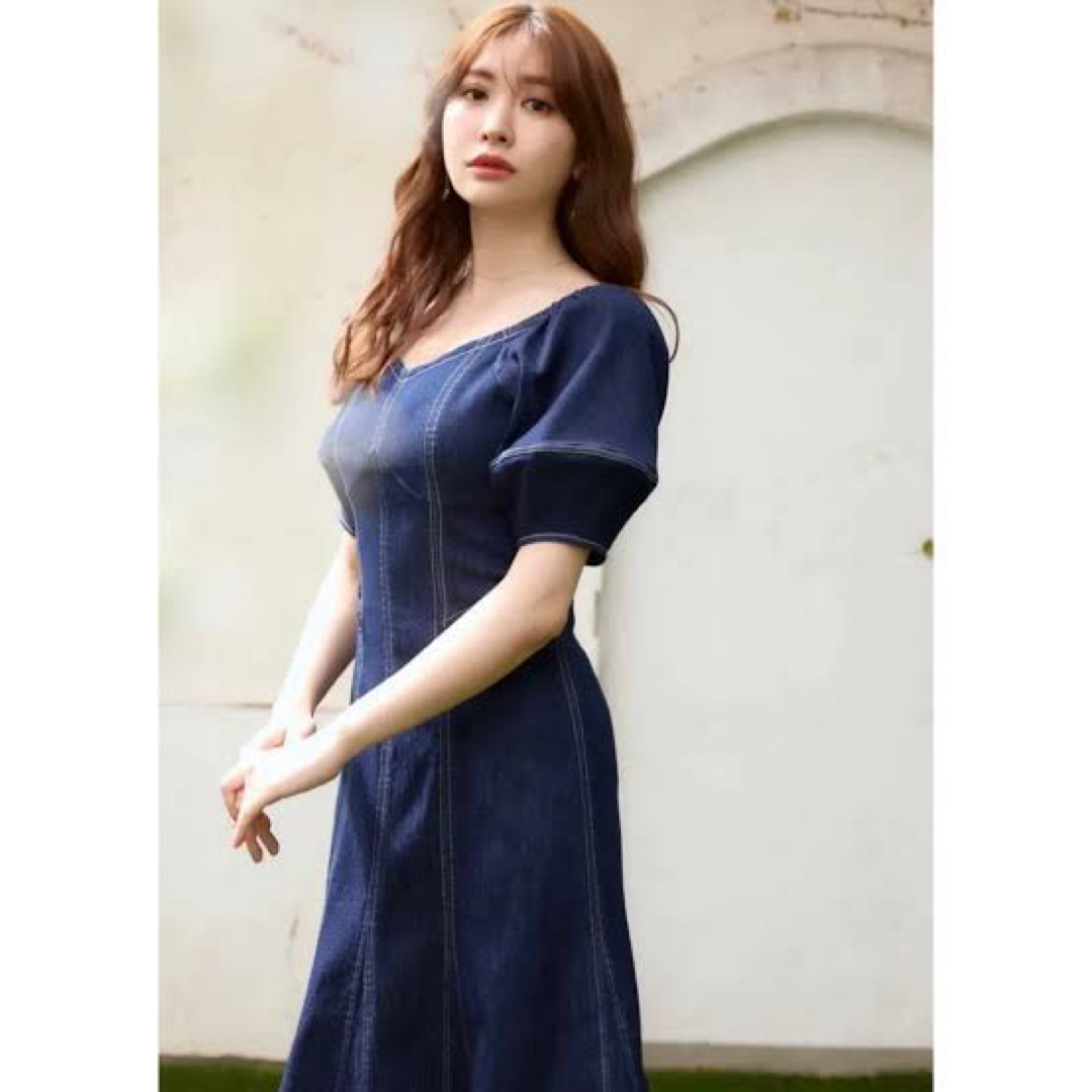 Her lip to(ハーリップトゥ)のHer lip to ♡ Imperia Volume Sleeve Dress レディースのワンピース(ロングワンピース/マキシワンピース)の商品写真