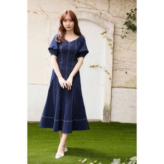 ハーリップトゥ(Her lip to)のHer lip to ♡ Imperia Volume Sleeve Dress(ロングワンピース/マキシワンピース)