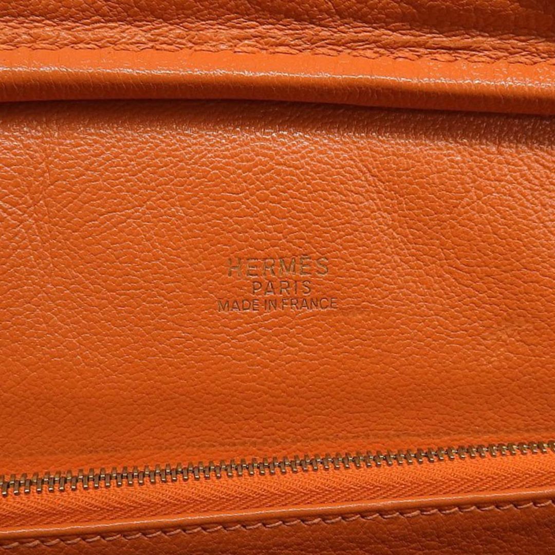 Hermes(エルメス)の【中古】HERMES エルメス ロレーヌ 2WAYバッグ ハンドバッグ ショルダーバッグ 斜め掛け トートバッグ レッド×オレンジ レザー □F刻印(2002年) レディース【質屋】 レディースのバッグ(ハンドバッグ)の商品写真