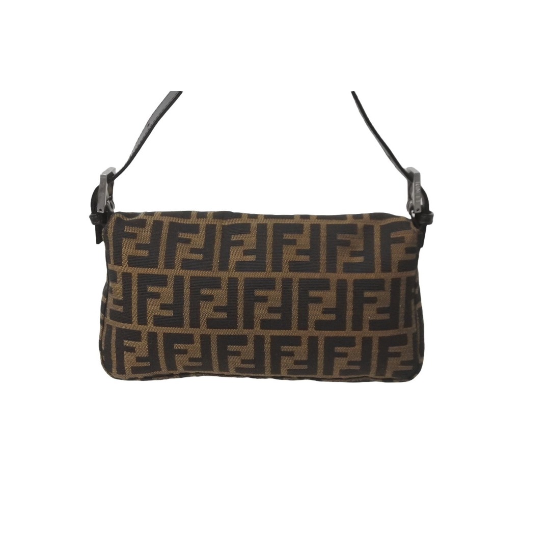 FENDI(フェンディ)のFENDI フェンディ マンマバケット ハンドバッグ ズッカ柄 ブラウン シルバー金具 美品 中古 63717 レディースのバッグ(ハンドバッグ)の商品写真