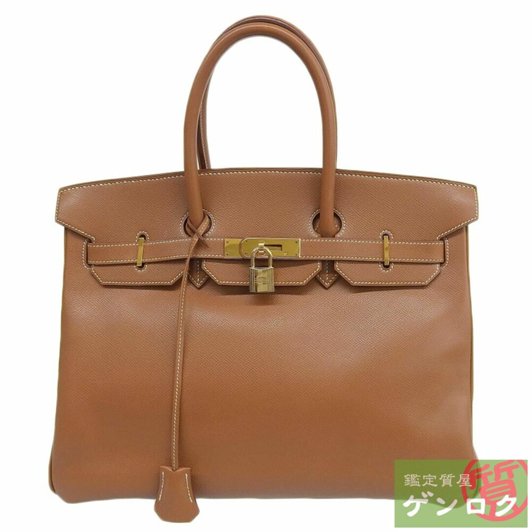 Hermes(エルメス)の【中古】HERMES エルメス バーキン35 ハンドバッグ トートバッグ ブラウン レザー □C刻印(1999年) メンズ レディース【質屋】 レディースのバッグ(トートバッグ)の商品写真