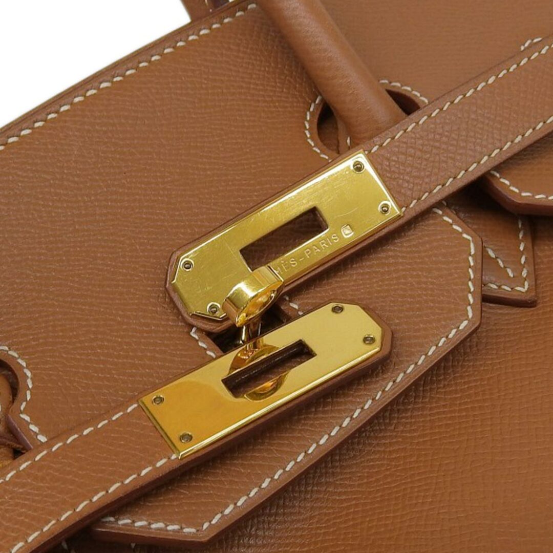 Hermes(エルメス)の【中古】HERMES エルメス バーキン35 ハンドバッグ トートバッグ ブラウン レザー □C刻印(1999年) メンズ レディース【質屋】 レディースのバッグ(トートバッグ)の商品写真