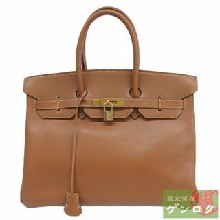 エルメス(Hermes)の【中古】HERMES エルメス バーキン35 ハンドバッグ トートバッグ ブラウン レザー □C刻印(1999年) メンズ レディース【質屋】(トートバッグ)