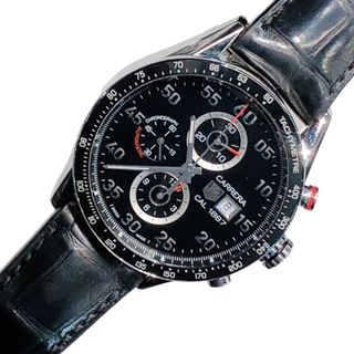 　タグ・ホイヤー TAG HEUER カレラキャリバー1887クロノグラフ CAR2A10-2 ブラック/シルバー ステンレススチール メンズ 腕時計