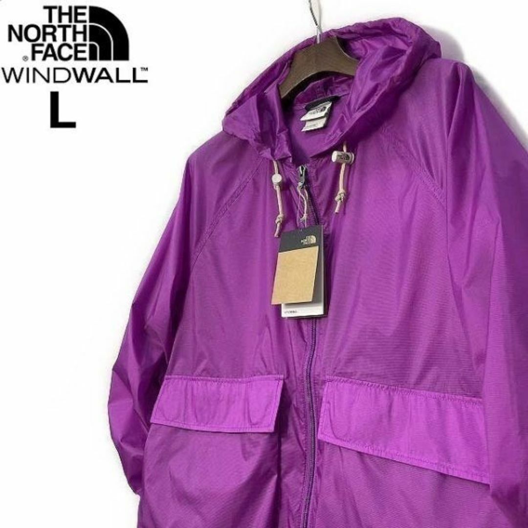 THE NORTH FACE(ザノースフェイス)のノースフェイス ウィンド パーカー US限定 撥水(L)紫① 180915 メンズのジャケット/アウター(ナイロンジャケット)の商品写真