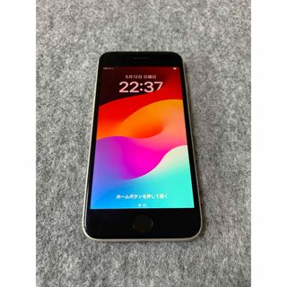 アイフォーン(iPhone)の美品 国内版 simフリー iPhoneSE 第3世代 64GB スターライト色(スマートフォン本体)