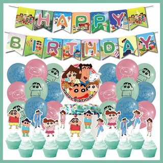 超豪華 クレヨンしんちゃん 風船 バルーン 誕生日 飾り付け 子供会 39(ウェルカムボード)