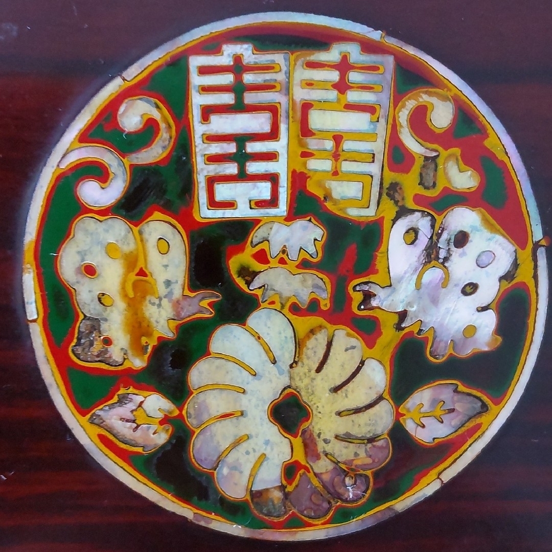 韓国伝統工芸 螺鈿細工 木製の宝石箱 ジュエリーボックス インテリア/住まい/日用品のインテリア小物(小物入れ)の商品写真
