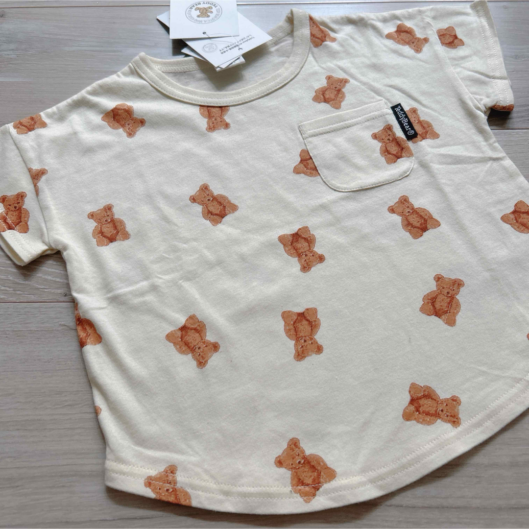 新品❤️Teddy Bear 半袖Tシャツ 2枚セット 100 キッズ/ベビー/マタニティのキッズ服男の子用(90cm~)(Tシャツ/カットソー)の商品写真
