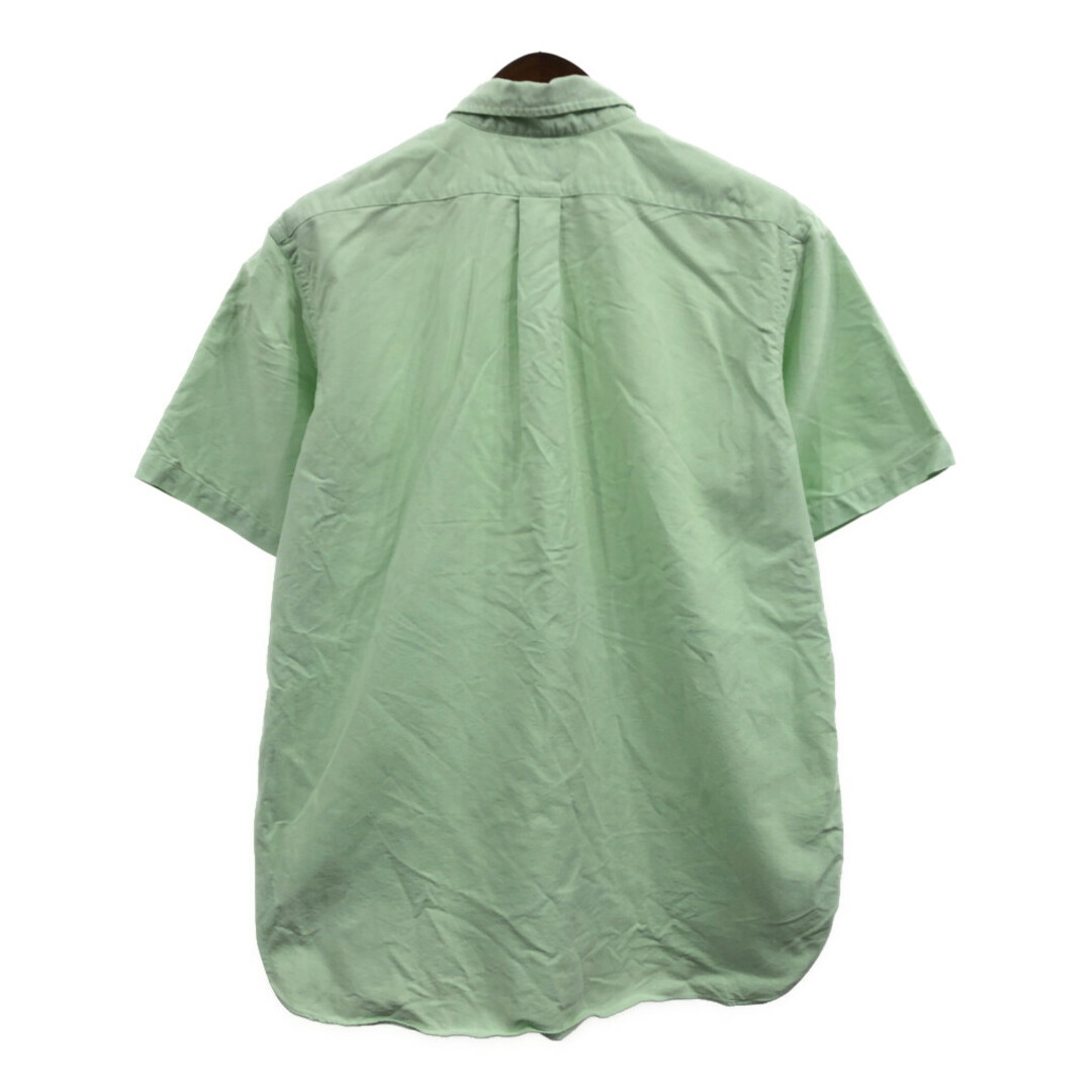 RALPH LAUREN ラルフローレン ボタンダウン 半袖シャツ ワンポイント ライトグリーン (メンズ XL) 中古 古着 Q6587 メンズのトップス(シャツ)の商品写真