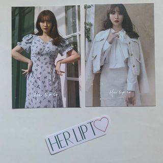 Her lip to - Herliptoハーリップトゥ 限定品（店舗限定）ステッカーシール、ポストカード