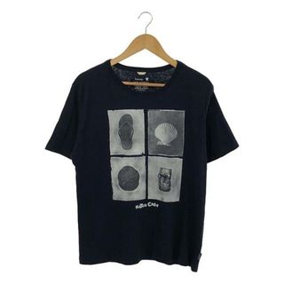 ゴーヘンプ(GO HEMP)のGO HEMP / ゴーヘンプ | NATURE CALLS / MONO TONE BASIC SHORT SLEEVE TEE / オーガニックコットン プリントTシャツ | L | ネイビー | メンズ(Tシャツ/カットソー(半袖/袖なし))