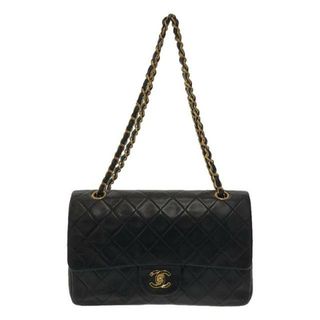 シャネル(CHANEL)の【美品】  CHANEL / シャネル | マトラッセ 25 ラムスキン レザー ダブルフラップ チェーン ショルダーバッグ | ブラック | レディース(ショルダーバッグ)