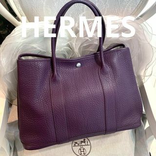 エルメス(Hermes)の☆超美品☆HERMES ガーデンパーティーPM ネゴンダ カシス ⬜︎P刻印(トートバッグ)