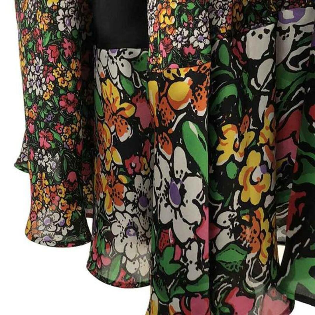 sacai(サカイ)の【美品】  sacai / サカイ | 2023SS | Floral Print Skirt / ベルテッド オーバー ラップスカート | 0 | ブラック/マルチカラー | レディース レディースのスカート(ロングスカート)の商品写真