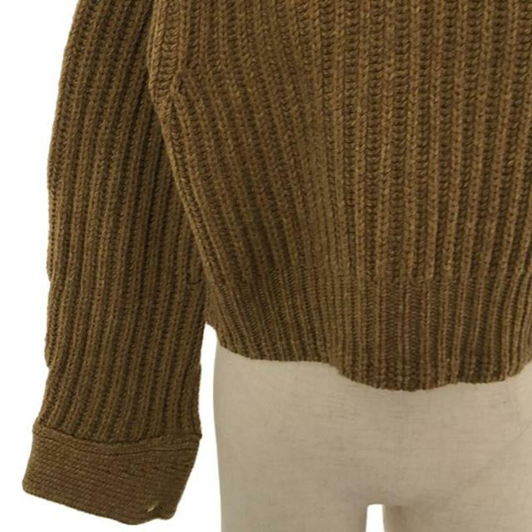 sacai(サカイ)の【美品】  sacai / サカイ | 2023AW | × carhartt / カーハート WIP Knit Pullover Detroit / カットアウト ベロアカラー ニット | 1 | ブラウン | レディース レディースのトップス(ニット/セーター)の商品写真