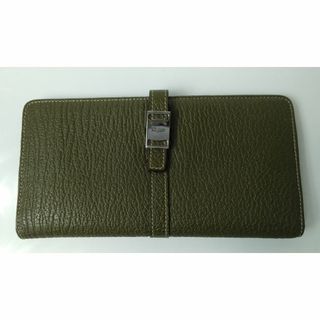 Salvatore Ferragamo - 【Salvatore Ferragamo】長財布、グリーン、正規品、中古品