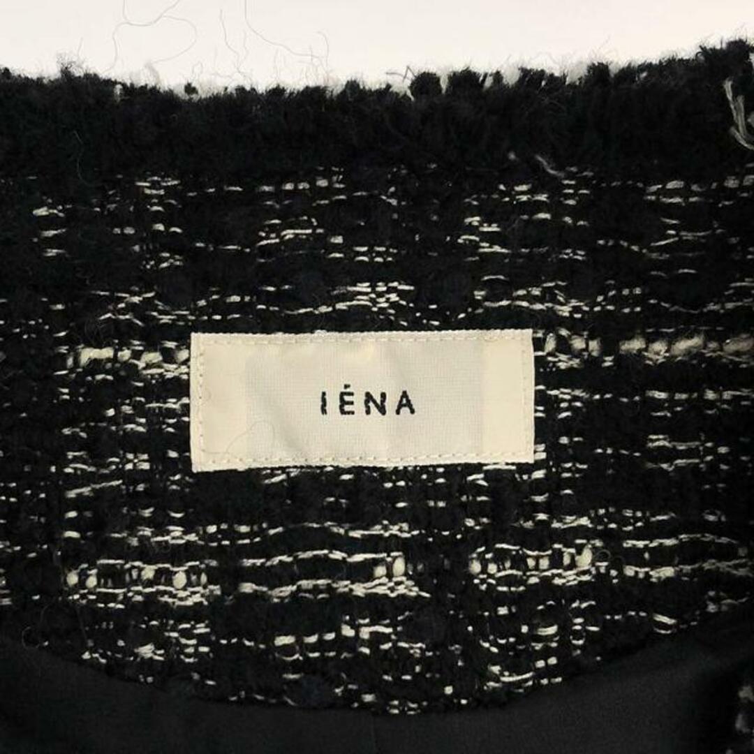 IENA(イエナ)の【美品】  IENA / イエナ | 2021AW | Monotone Tweed / ツイードジレ / スリーブレスコート / 総裏地 | F | ブラック A | レディース レディースのトップス(ベスト/ジレ)の商品写真