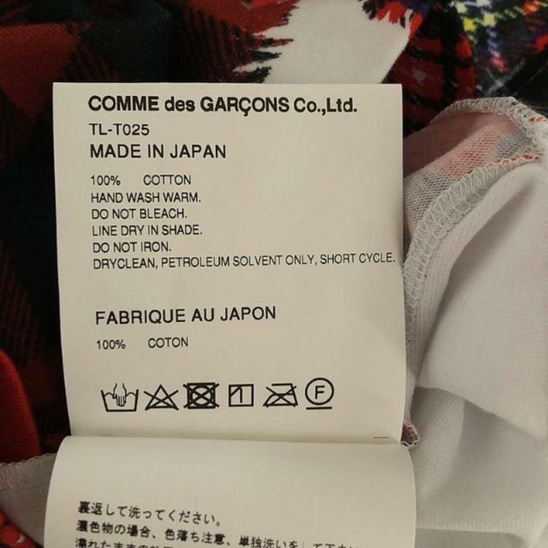 【美品】  tao COMME des GARCONS / タオコムデギャルソン | 2023AW | コットン タータンチェック クルーネックカットソー | M | ホワイト | レディース レディースのトップス(Tシャツ(長袖/七分))の商品写真