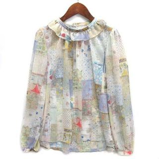 フランシュリッペ(franche lippee)のフランシュリッペ おこのみ スタンド ブラウス ドビー シフォン 長袖 フリル(シャツ/ブラウス(長袖/七分))