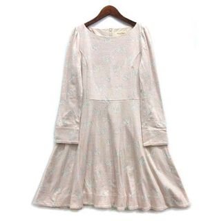 franche lippee - フランシュリッペ うじゃうじゃうさぎ ワンピース 長袖 ライトピンク M 美品