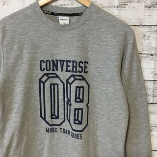 【希少】コンバース converse ロンT グレー M 08 古着