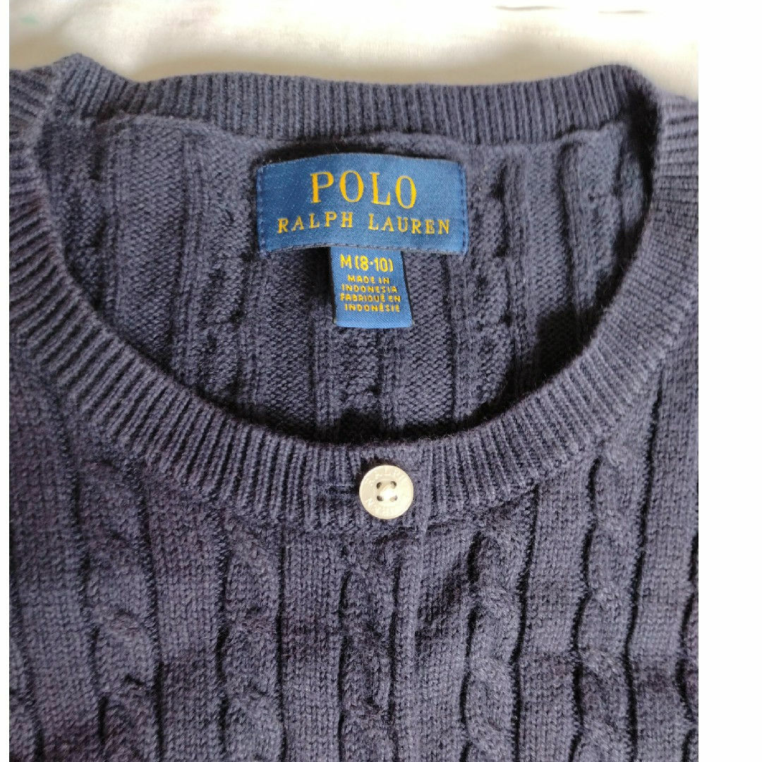 POLO RALPH LAUREN(ポロラルフローレン)のポロラルフローレン　カーディガン　8-10 キッズ/ベビー/マタニティのキッズ服女の子用(90cm~)(カーディガン)の商品写真