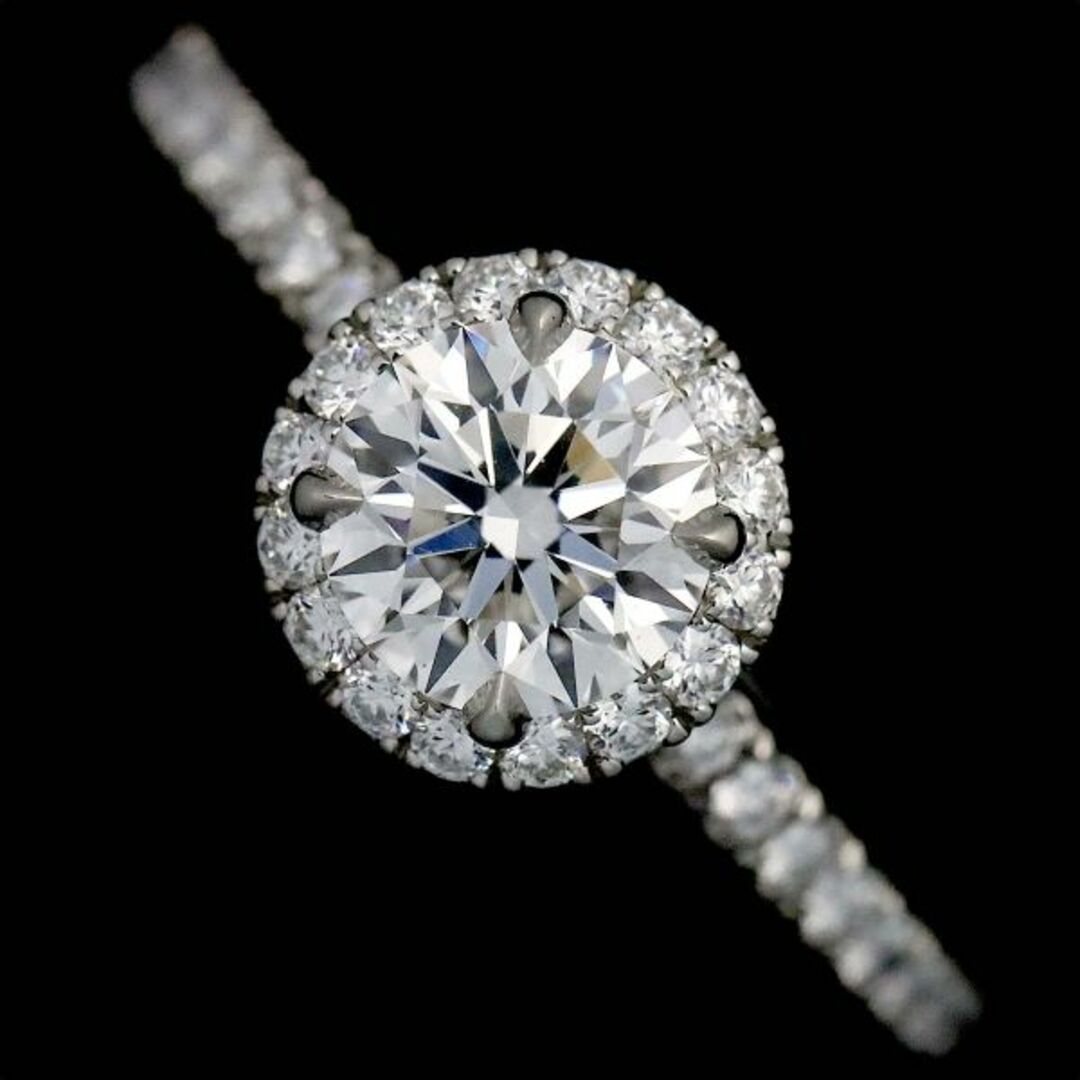 HARRY WINSTON(ハリーウィンストン)のハリーウィンストン HARRY WINSTON ラウンド マイクロパヴェ ダイヤ 0.58ct D/VS1/3EX 6号 リング Pt プラチナ 指輪 VLP 90228187 レディースのアクセサリー(リング(指輪))の商品写真