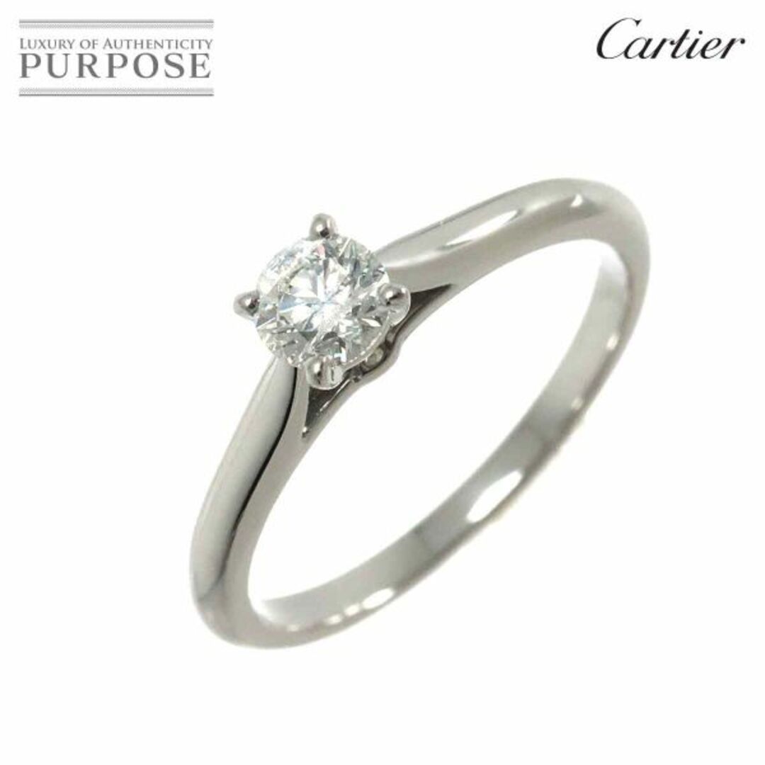 Cartier(カルティエ)のカルティエ Cartier ソリテール ダイヤ 0.30ct G/VVS2/3EX #49 リング Pt プラチナ【証明書・鑑定書付き】VLP 90228268 レディースのアクセサリー(リング(指輪))の商品写真