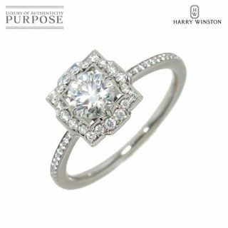 HARRY WINSTON - ハリーウィンストン HARRY WINSTON ベル ダイヤ 0.50ct D/VS1/3EX 9号 リング Pt 指輪【証明書・鑑定書付き】VLP 90228837