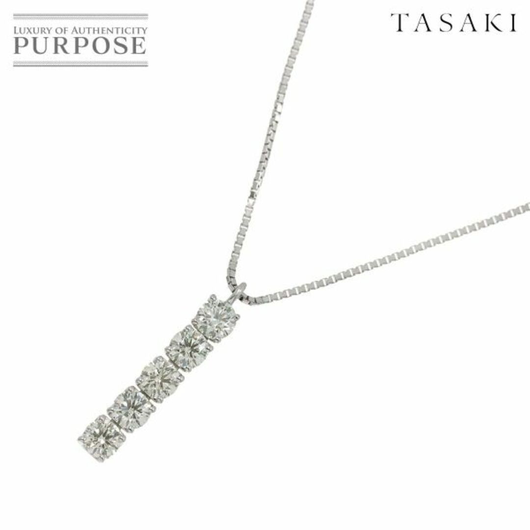 TASAKI(タサキ)のタサキ TASAKI ダイヤ 1.13ct ネックレス 45cm K18 WG ホワイトゴールド 750 田崎真珠【証明書付き】VLP 90229034 レディースのアクセサリー(ネックレス)の商品写真