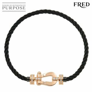 フレッド(FRED)のフレッド FRED フォース10 MM ハーフ ダイヤ ブレスレット #14 ミディアム K18 PG 750 ケーブル VLP 90229173(ブレスレット/バングル)