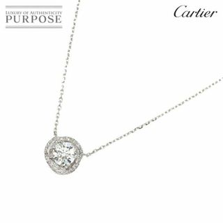 カルティエ(Cartier)のカルティエ  Cartier ダイヤ 0.58ct G/VVS1/3EX トリニティ ルバン ネックレス 41cm K18 WG 750【証明書・鑑定書付き】VLP 90229177(ネックレス)