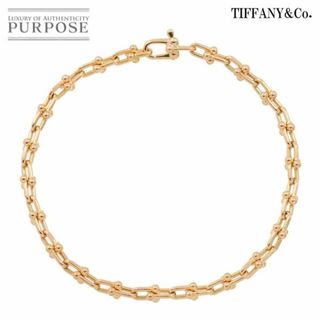 Tiffany & Co. - ティファニー TIFFANY&Co. ハードウェア マイクロリンク ブレスレット 16.5cm K18 PG ピンクゴールド 750 VLP 90229740