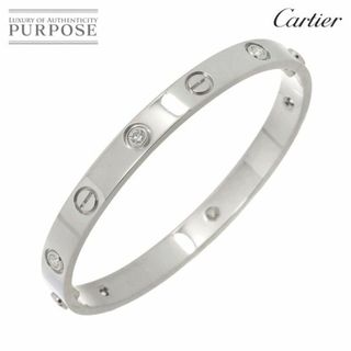 Cartier - カルティエ Cartier ラブ ブレス ハーフ ダイヤ 6P #16 K18 WG 750 ブレスレット VLP 90229778