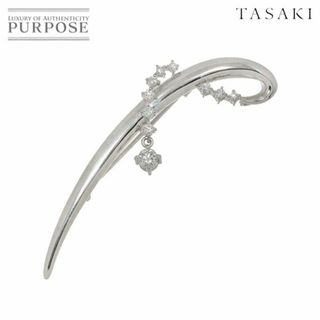 タサキ(TASAKI)のタサキ TASAKI ダイヤ 0.39ct ブローチ Pt プラチナ パール 田崎真珠 VLP 90229928(ブローチ/コサージュ)