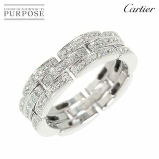 カルティエ(Cartier)のカルティエ Cartier マイヨン パンテール #58 リング フル ダイヤ K18 WG 750 指輪 【証明書付き】VLP 90230980(リング(指輪))