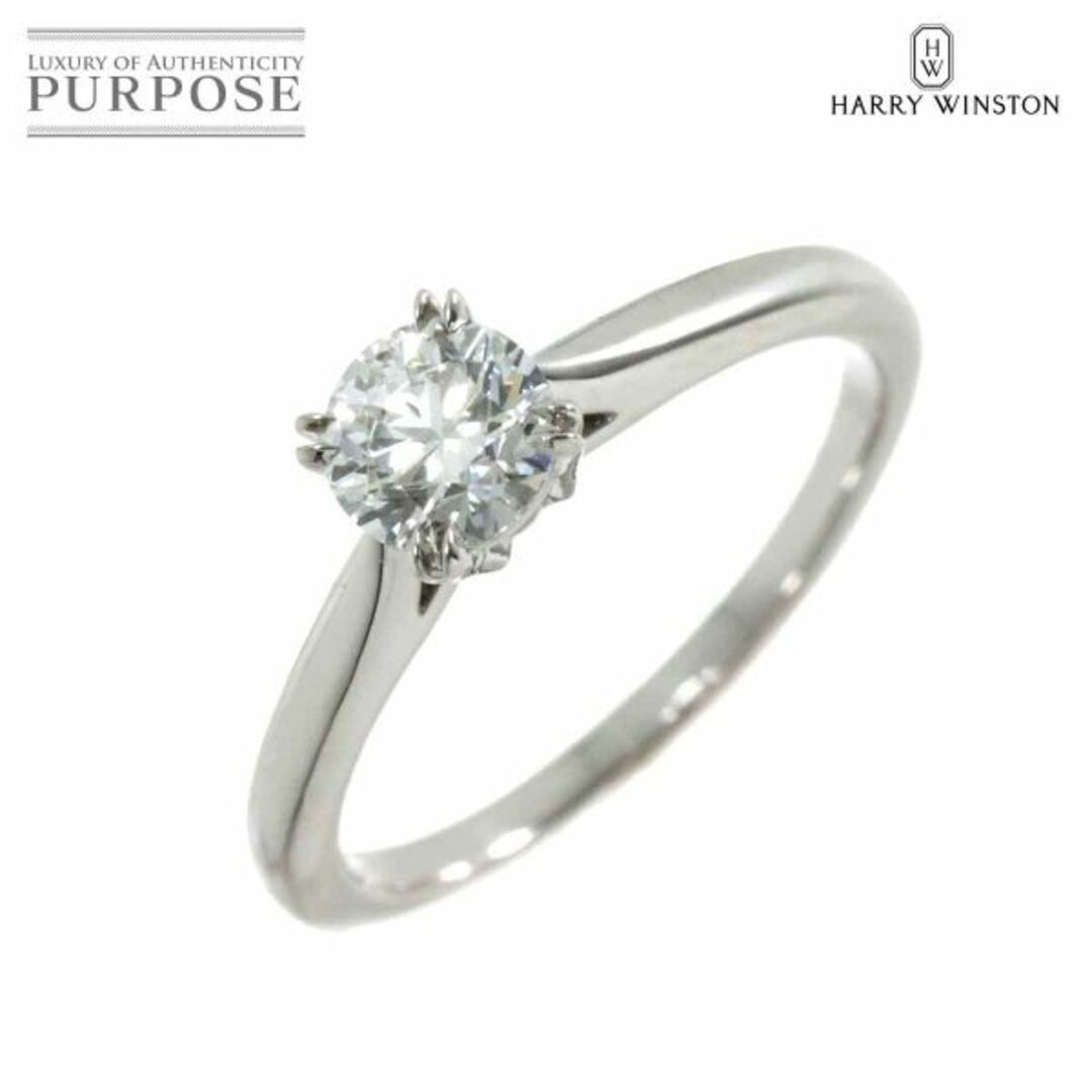 HARRY WINSTON(ハリーウィンストン)のハリーウィンストン HARRY WINSTON ダイヤ 0.52ct F/VS2/3EX 10号 ラウンド ソリティア リング Pt 指輪【証明書・鑑定書付き】 VLP 90231016 レディースのアクセサリー(リング(指輪))の商品写真