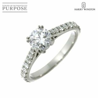 ハリーウィンストン(HARRY WINSTON)のハリーウィンストン HARRY WINSTON ダイヤ 0.72ct D/VS2/3EX 9号 リング Pt 指輪【証明書・鑑定書付き】VLP 90231176(リング(指輪))