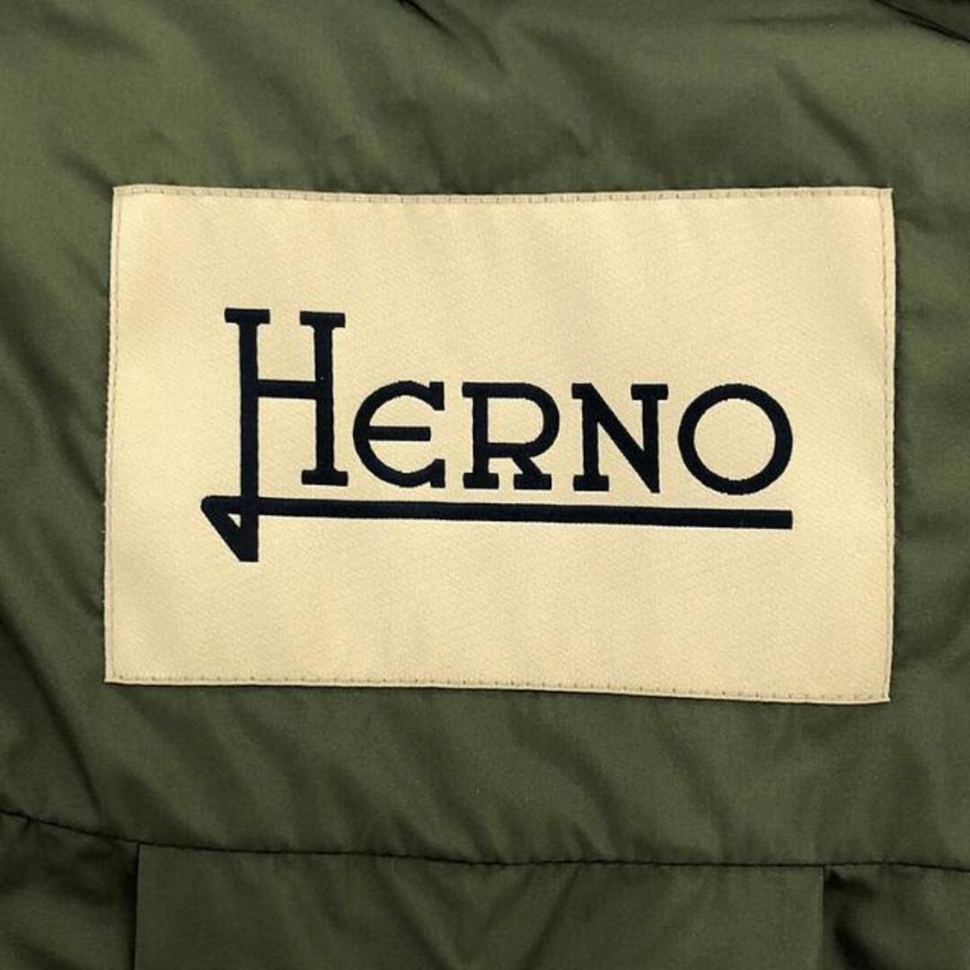 HERNO(ヘルノ)のHERNO / ヘルノ | ナイロン ドッキング フーデッド ダウンコート | 38 | カーキ | レディース レディースのジャケット/アウター(その他)の商品写真
