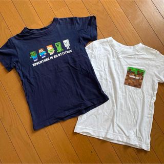 ユニクロ(UNIQLO)のマイクラ　tシャツ 120 ユニクロ　半袖　男の子(Tシャツ/カットソー)