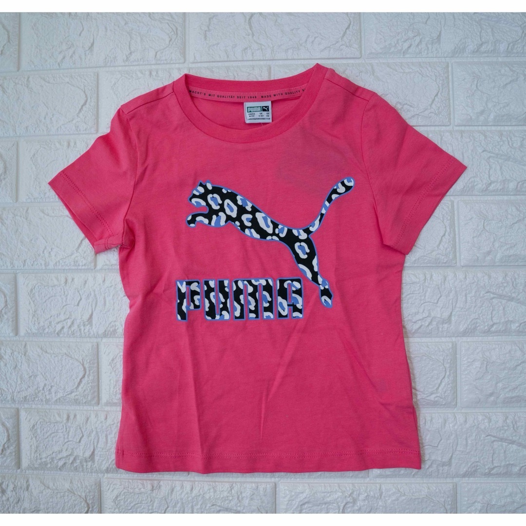PUMA(プーマ)の新品未使用　PUMAプーマ　ピンク　Tシャツ　116 キッズ/ベビー/マタニティのキッズ服女の子用(90cm~)(Tシャツ/カットソー)の商品写真