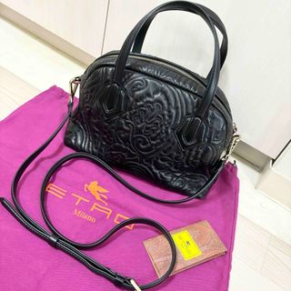 エトロ(ETRO)の美品♡ETRO♡エトロ♡型押し本革2wayバッグ♡ヌーボラ アンブレ(ショルダーバッグ)