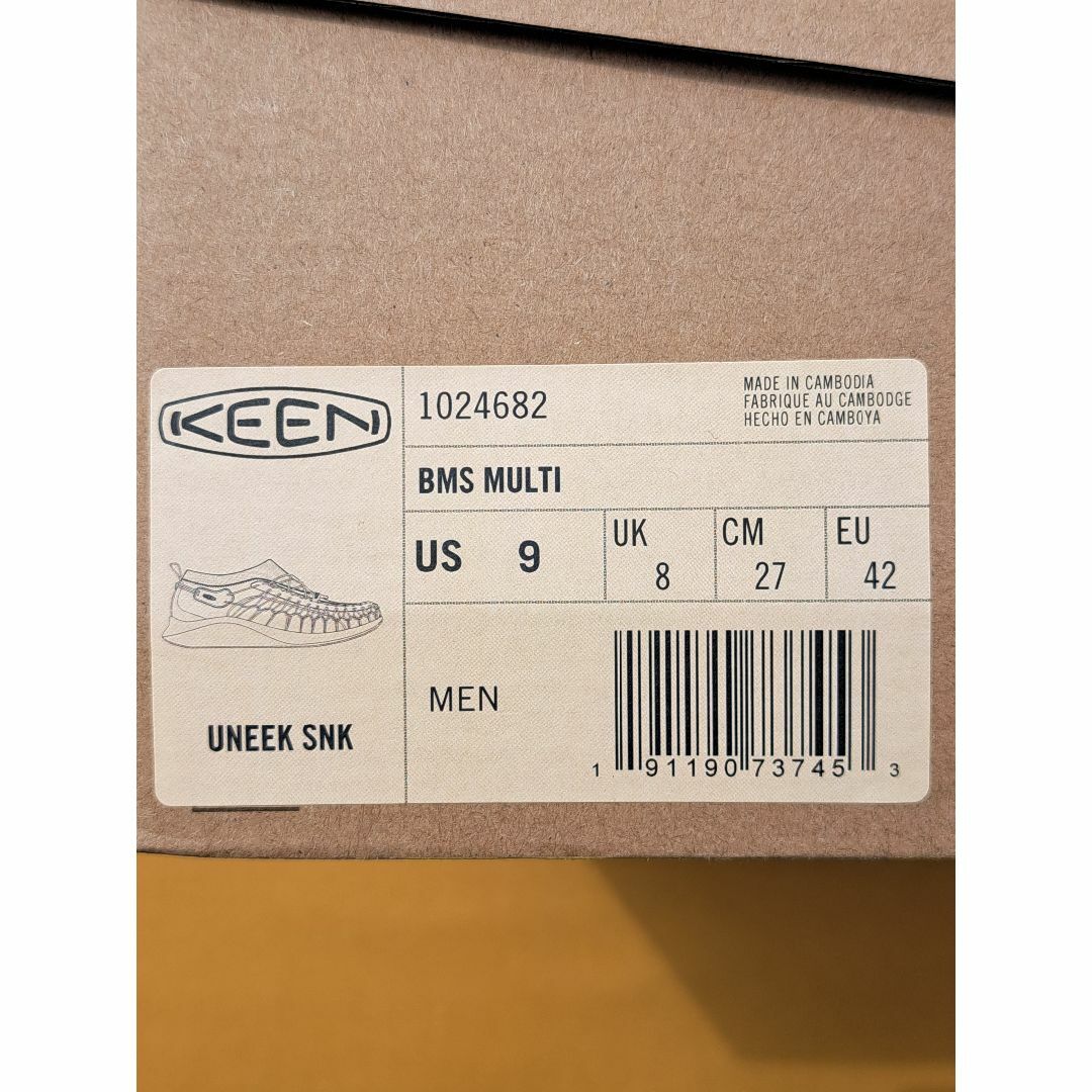 KEEN(キーン)のKEEN UNEEK SNK 27,0cm BMS MULTI メンズの靴/シューズ(サンダル)の商品写真