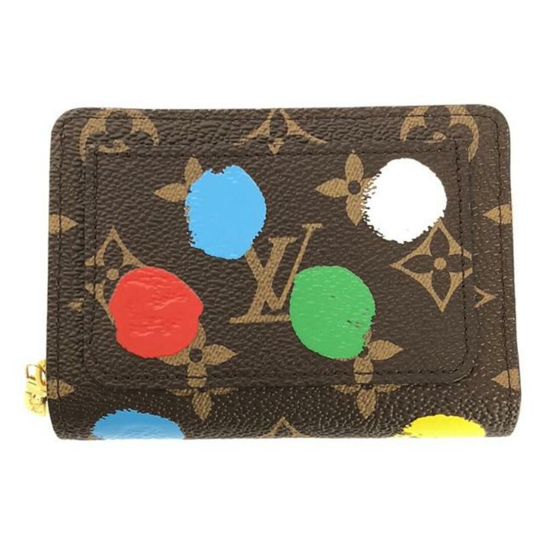 LOUIS VUITTON(ルイヴィトン)の【美品】  Louis Vuitton / ルイヴィトン | LV×YK 草間彌生 / Yayoi Kusama M81981 ポルトフォイユ・ルー モノグラム コンパクトウォレット / 財布 | ブラウン/マルチカラー | レディース レディースのファッション小物(財布)の商品写真