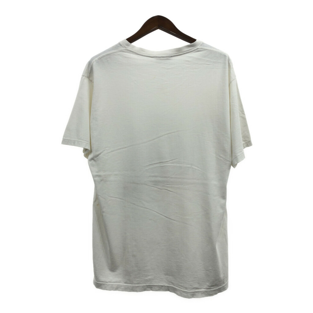 PEANUTS(ピーナッツ)の90年代 PEANUTS ピーナッツ スヌーピー 半袖Ｔシャツ アニメT キャラクター ホワイト (メンズ XL相当) 中古 古着 Q6592 メンズのトップス(Tシャツ/カットソー(半袖/袖なし))の商品写真